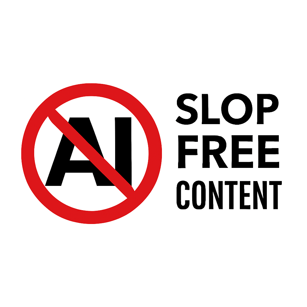 Slop Free Content Logo